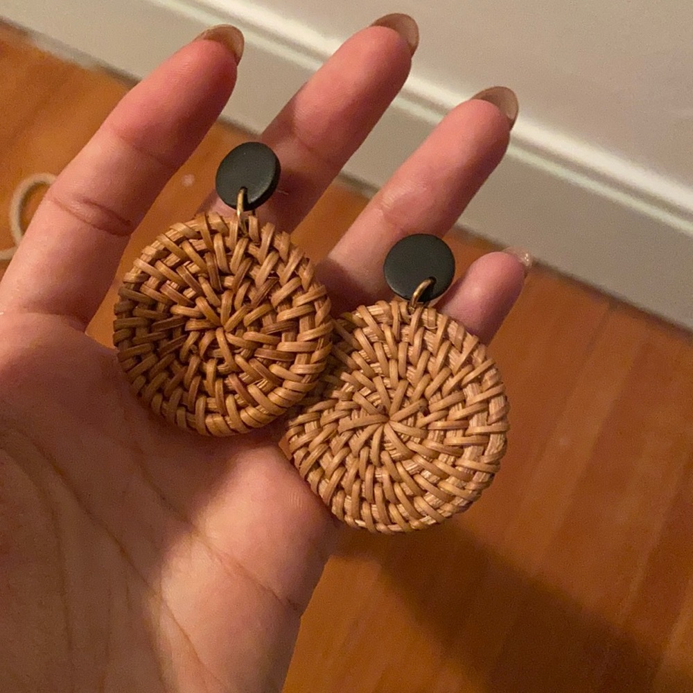 Weaved handmade earrings